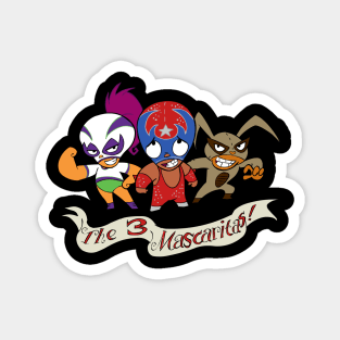 Mucha Lucha! Lucha Libre Tee Magnet