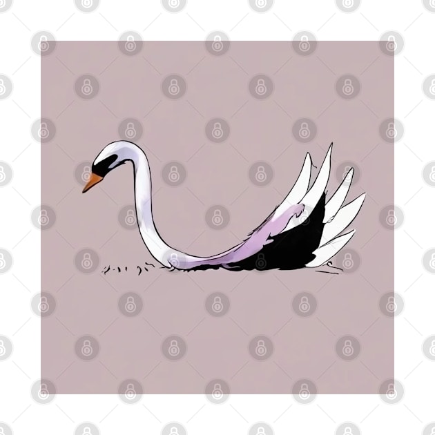 swan bird minimalistic by A.S.P.E.D.I.A