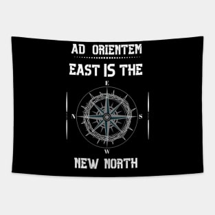 Ad Orientem Compass Crown of Thorns Tapestry