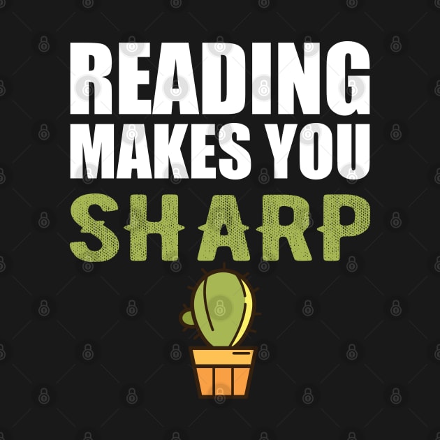 Reading makes you sharp w by KC Happy Shop