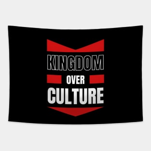 Kingdom Over Culture | Christian Typography Tapestry