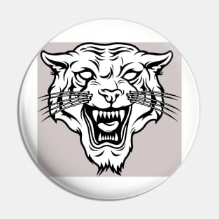 Tiger Head Pin