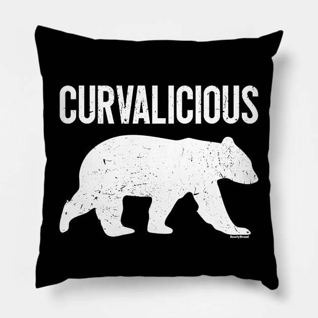 Curvalicious Bear Bear Pride for Gay Bears and Admirers | BearlyBrand Pillow by The Bearly Brand