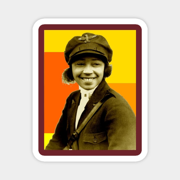 Bessie Coleman 1923 Magnet by truthtopower