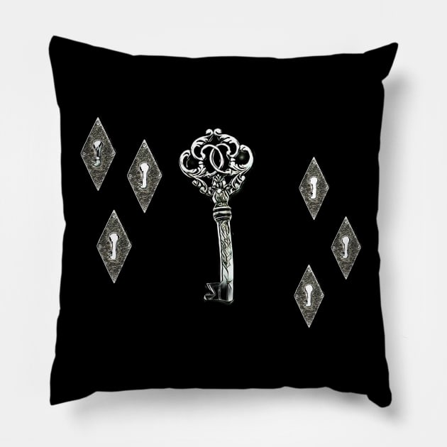 skeleton Key Pillow by Art by Eric William.s