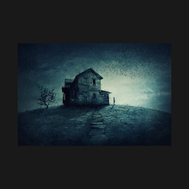 haunted house in the ghost land by psychoshadow