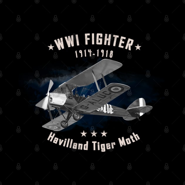 Havilland Tiger Moth WWI Fighter aircraft by Jose Luiz Filho