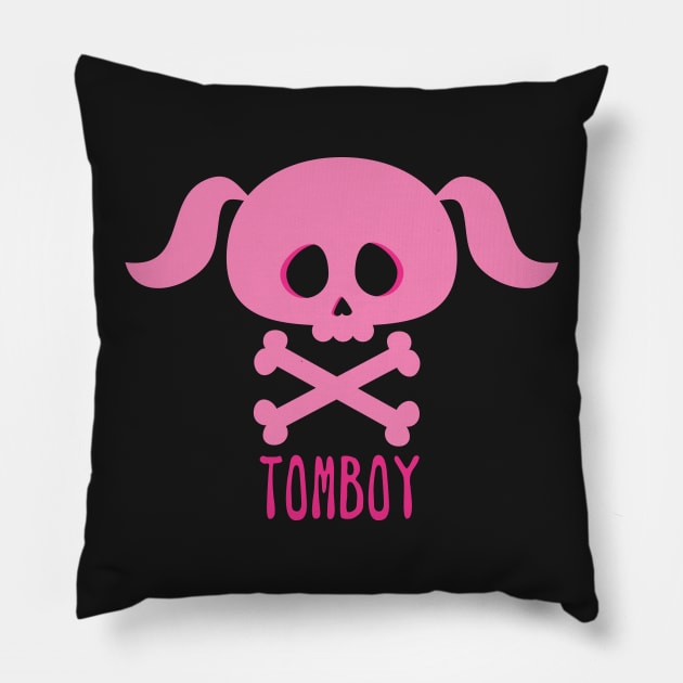 Emo Skull Tomboy Pillow by kimmieshops