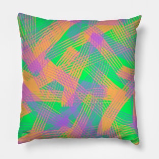 Pencil Abstract Draw Fashion Neon Pillow