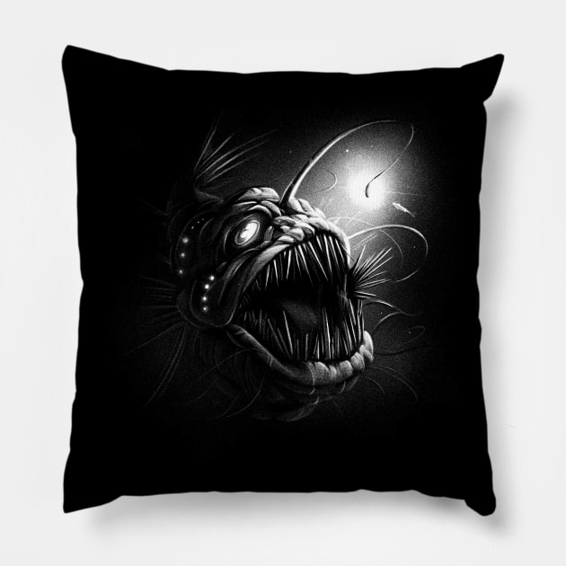 Angler Fish Pillow by LAPublicTees