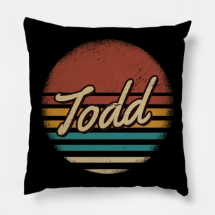 Todd Vintage Text Pillow