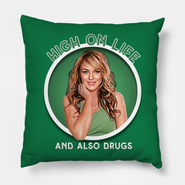 Lindsay Lohan Pillow by Zbornak Designs