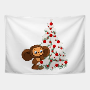 Cheburashka Winter Tapestry