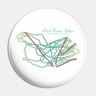 Mad River Glen Trail Map Pin