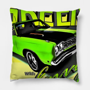 1968 Road Runner - 'Green With Envy' Pillow