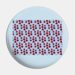 Dice Everywhere - Garnet Red Pin