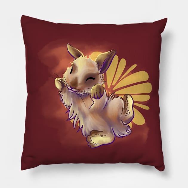 Flower Bunny Pillow by Unicornarama