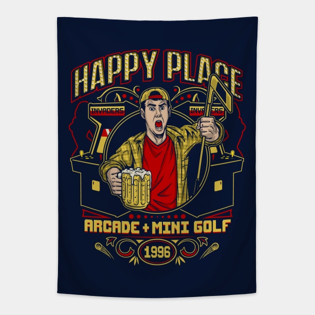 Happy Place Tapestry by Punksthetic