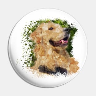 Golden Retriever dog Pin