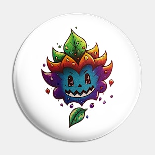 Cartoon rainbow leaf Pin