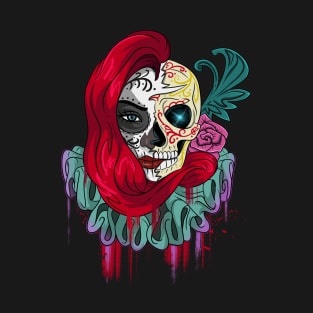 Horror Circus Clown Jester Skull T-Shirt