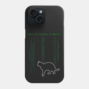 A glitch in matrix Phone Case