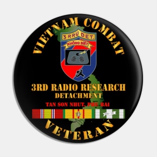 Vietnam Combat Vet - 3rd Radio Research Unit (RRU)  w VN SVC Pin