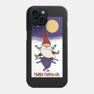 Happy Santa in the fullmoon light 2 Phone Case