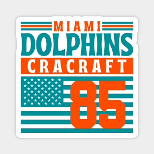 Miami Dolphins Cracraft 85 American Flag Football Magnet