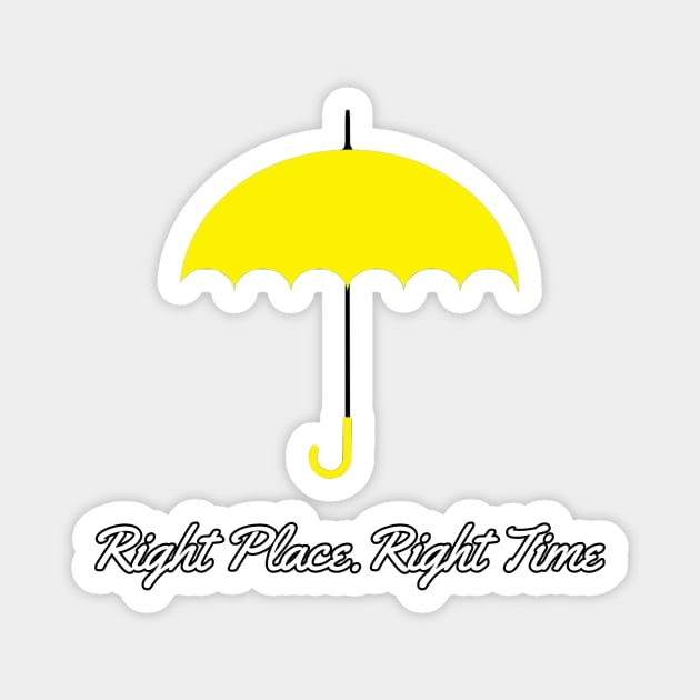 How I Met Your Mother Yellow Umbrella Quote Magnet by Ven's Designs