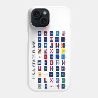 United States of America State flags by date of admission Phone Case