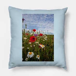 English Wild Flowers Pillow