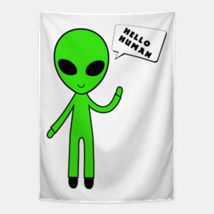 funny alien. Tapestry