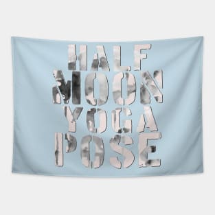 Half moon yoga pose Tapestry