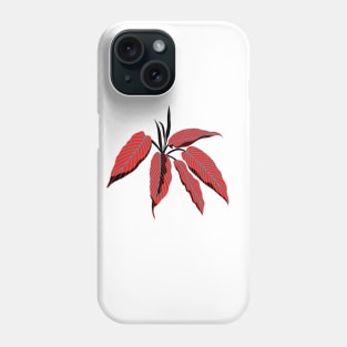 PINK LEAVES DESIGN Phone Case