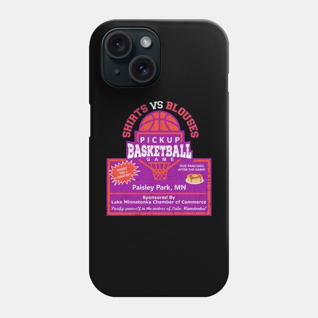 Shirts vs Blouses Pickup Basketball Game Phone Case by Bigfinz