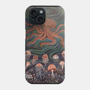 Smack of Jellyfish vs the Octopus Phone Case