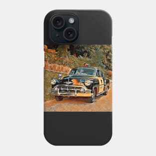 Classic Police Car No.1E Phone Case