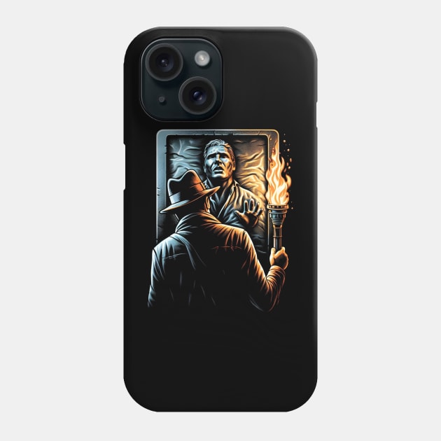 Archaeologist Discovers Galactic Smuggler in Frozen in Carbonite - Funny Phone Case by Fenay-Designs