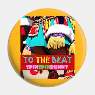 SpinSpinBunny Single 'To the Beat' Artwork Pin