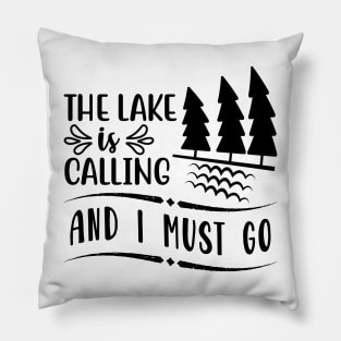 Less Talk More Fishing - Gift For Fishing Lovers, Fisherman - Black And White Simple Font Pillow