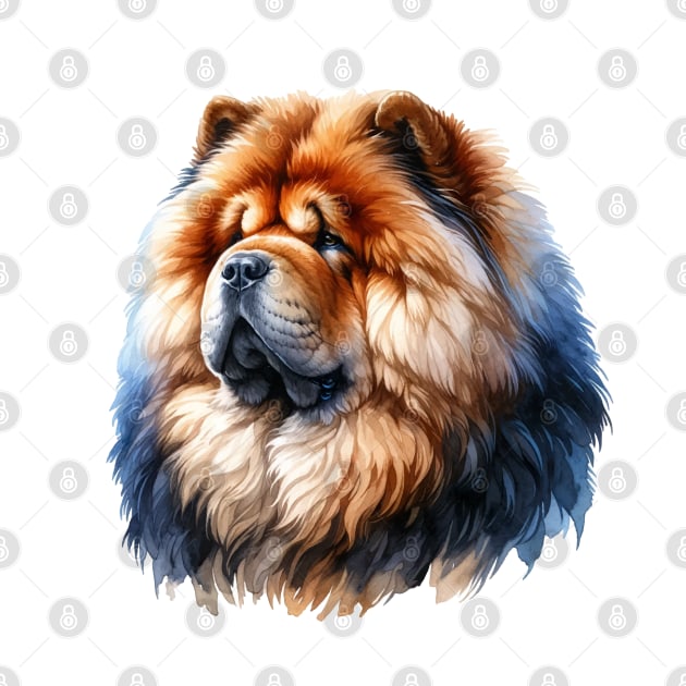 Chow Chow Watercolor - Beautiful Dog by Edd Paint Something