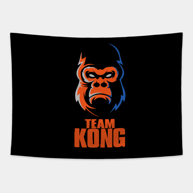 Godzilla vs Kong - Official Team Kong King Tapestry by Pannolinno