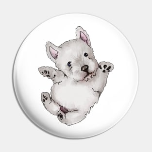 Puppy Westie Extra Cute Pin