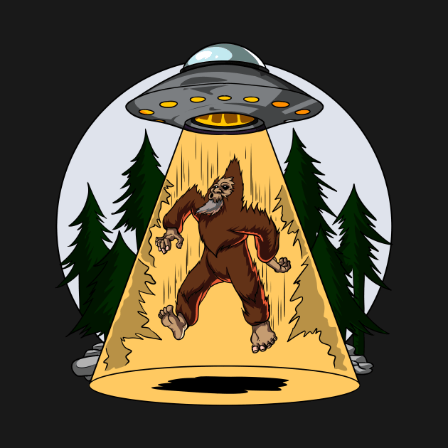 Bigfoot Alien Abduction by underheaven