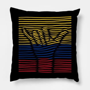 Colombia Proud Flag, Colombia gift heritage, Colombian girl Boy Friend Pillow