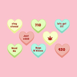 Stoner Candy Hearts T-Shirt