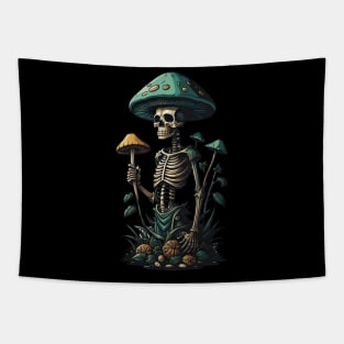 Skeleton Mushroom Tapestry