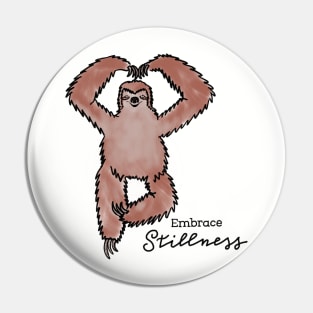 Sloth Yoga Pin