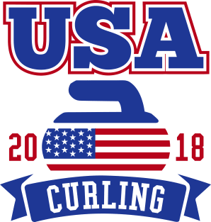 USA Curling 2018 Magnet